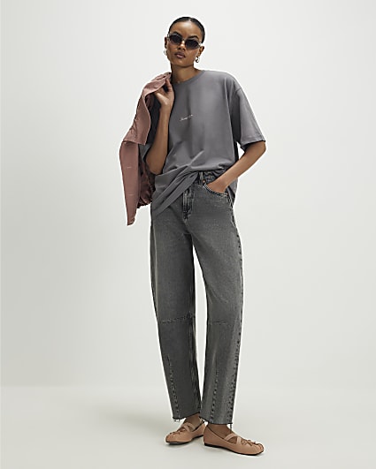 Grey Studio Graphic Oversized T-shirt