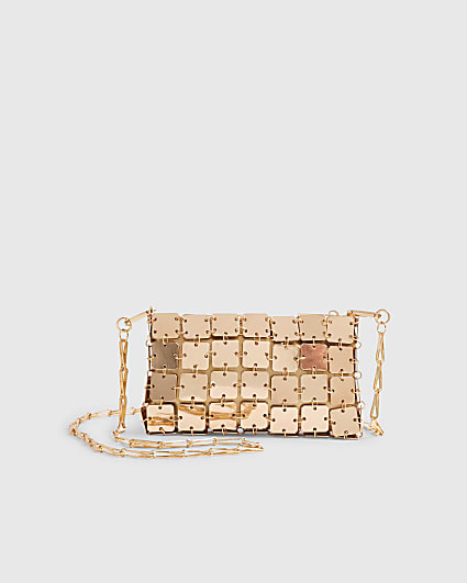 Gold Chain Mail Cross Body Bag