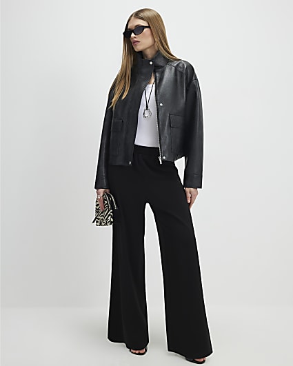 Black Wide Leg Trousers