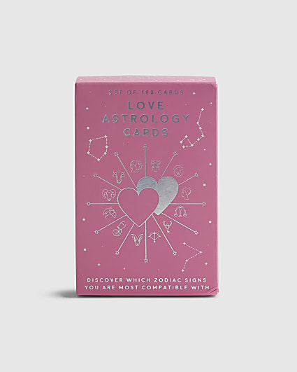 Pink Love Astrology Playing Cards