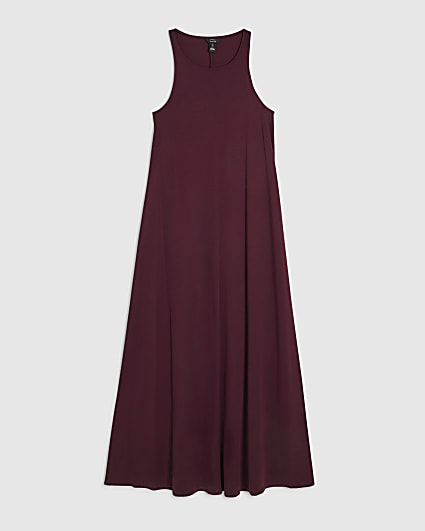 Petite Red Modal Sleeveless Maxi Dress