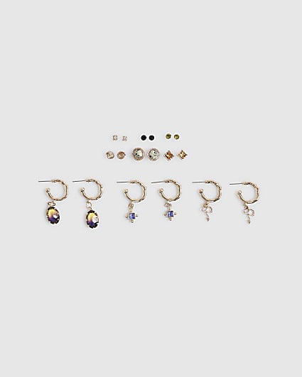 Gold Mystic Earrings Multipack
