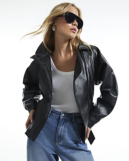 Black Belted Biker Jacket