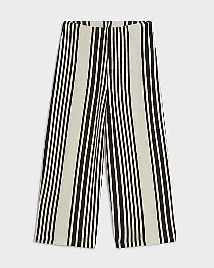 Petite White Stripe Culottes