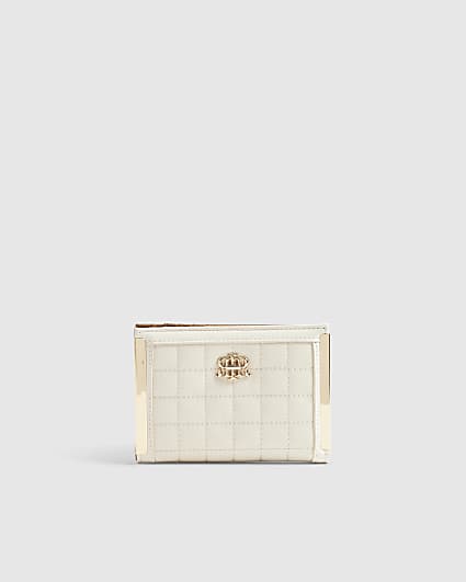 Cream RIR Quilted Foldout Purse