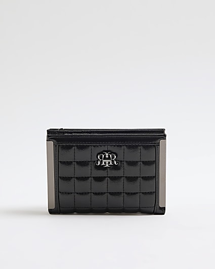 Black RIR Quilted Foldout Purse