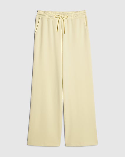 Petite Yellow Premium Wide Leg Joggers