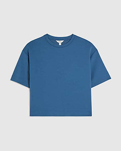 Petite Blue Premium Boxy T-shirt