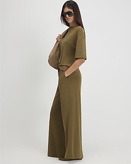 Khaki Soft Touch Trousers