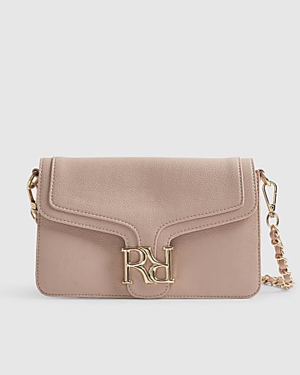 Pink RR Flap Front Shoulder Bag