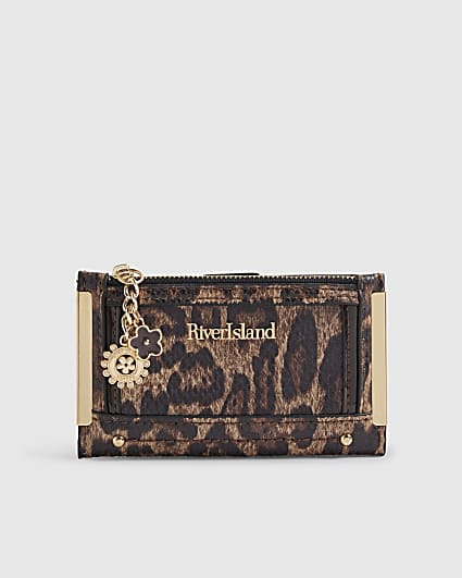 Brown Leopard Print Mini Purse
