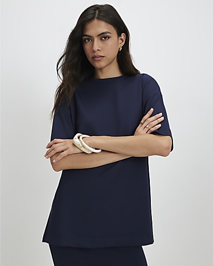 Navy Premium Oversized T-Shirt