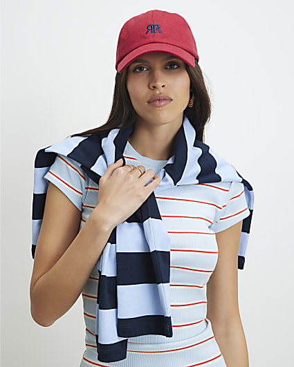 Red Cotton Logo Cap