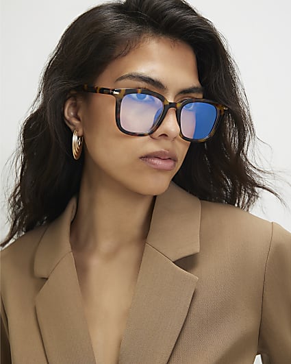 Blue Tortoiseshell Blue Light Lens Glasses