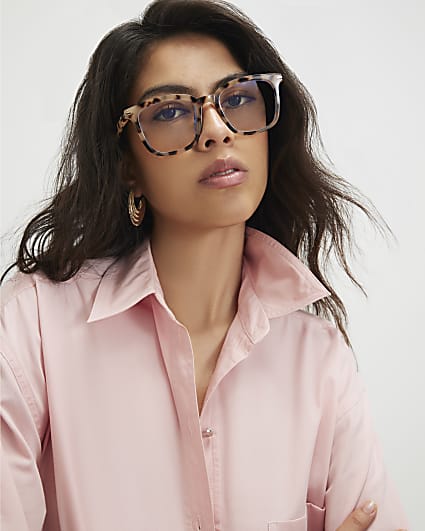 Brown Tortoiseshell Blue Light Lens Glasses