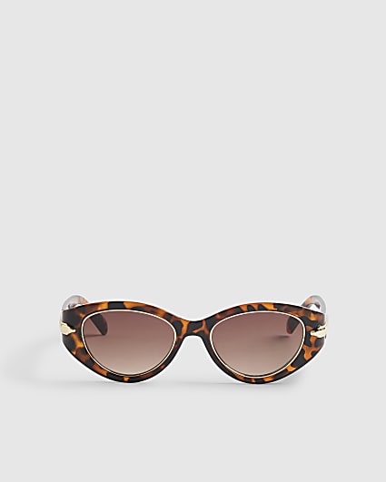 Brown Tortoiseshell Cat Eye Sunglasses