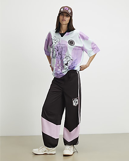 Purple Pony Printed Polo Top