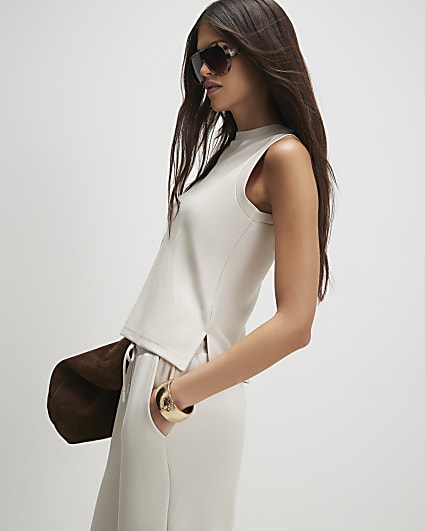 Beige Premium Tank Top