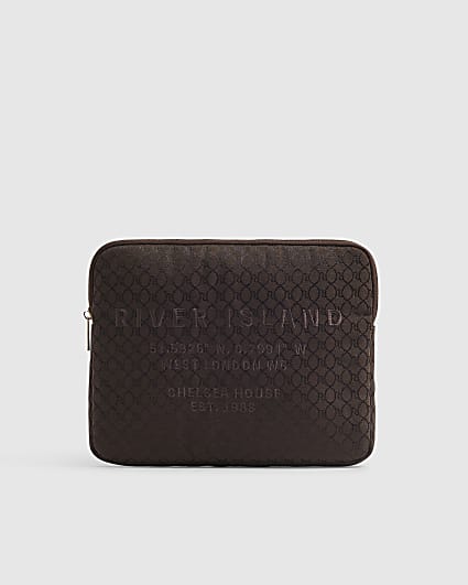 Brown Jacquard iPad Case