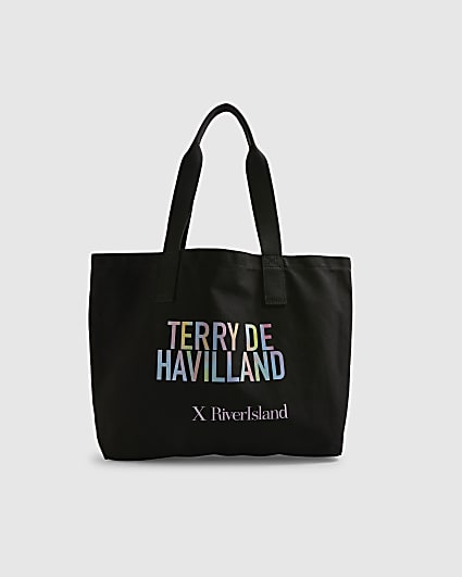 Black Terry De Havilland Tote Bag