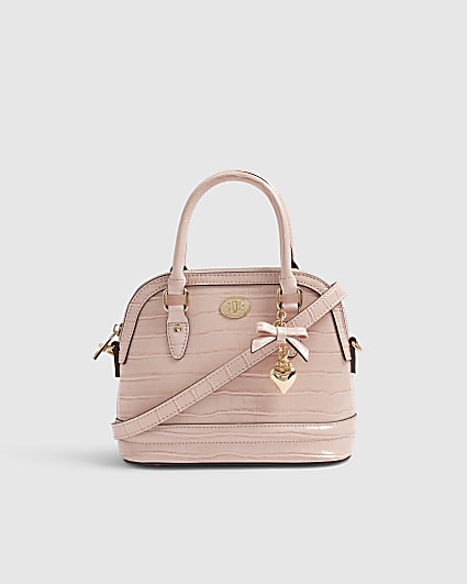 Pink Croc Small Tote Bag