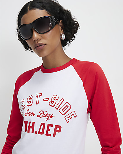 White Long Sleeve West Side T-Shirt