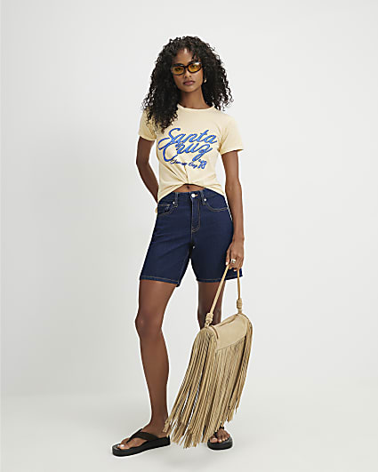 Yellow Short Sleeve Santa Cruz T-Shirt