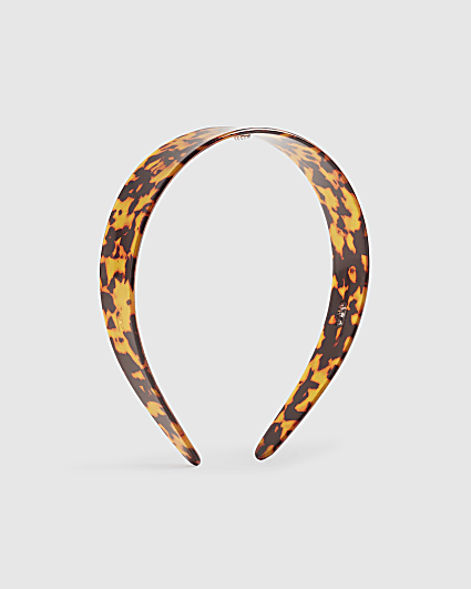 Brown Wide Tortoiseshell Headband