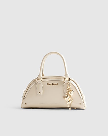 Cream Charm Bowler Bag