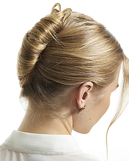 Silver Heart Hair Pin Set