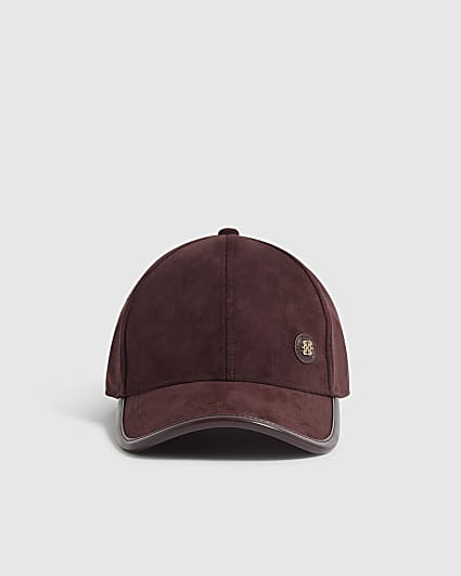 Burgundy Faux Suede Cap