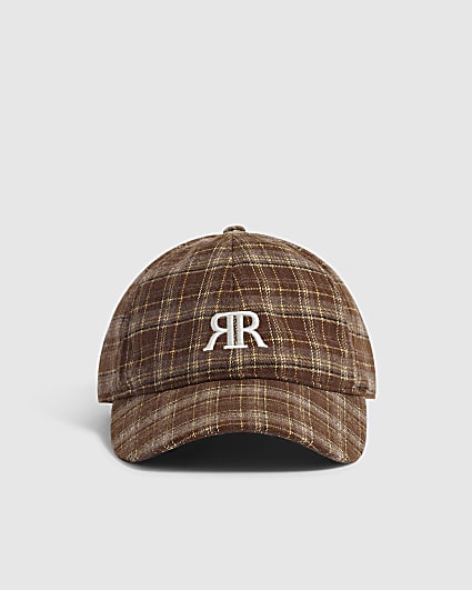 Brown Check Cap