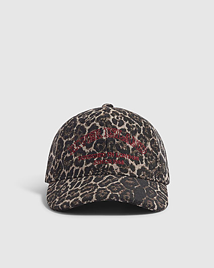 Brown Leopard Cap