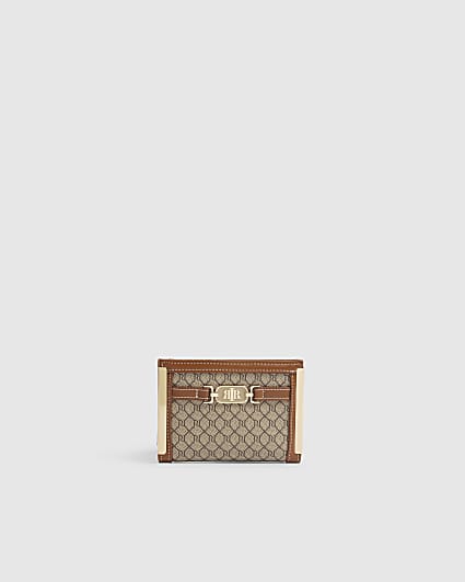 Beige Monogram Foldout Purse