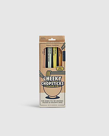 Pink Cheeky Chopsticks Set of 4