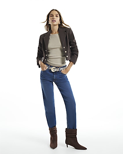 Brown Button Drummer Jacket