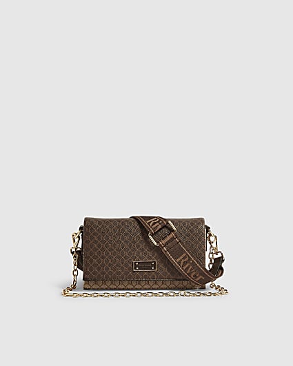 Brown Monogram Utility Webbing Crossbody Bag