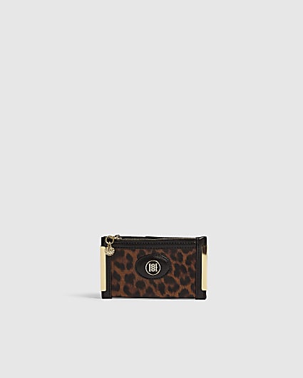 Black Leopard Print Mini Purse
