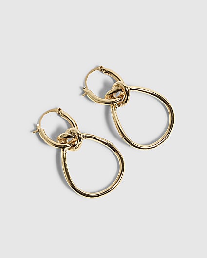 Gold Figure of Eight Earrings