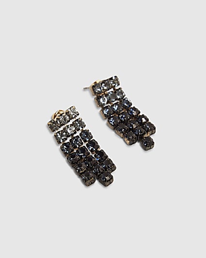 Blue Ombre Cupchain Drop Earrings