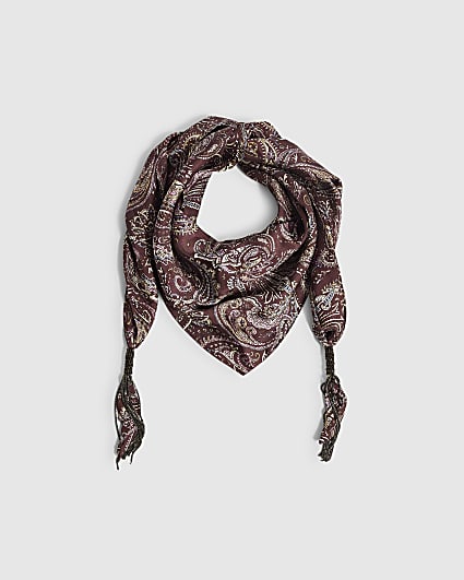 Black Skinny Tassel Scarf
