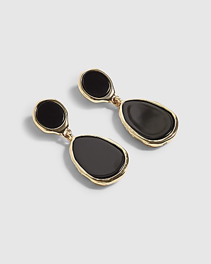 Black Pear Drop earrings