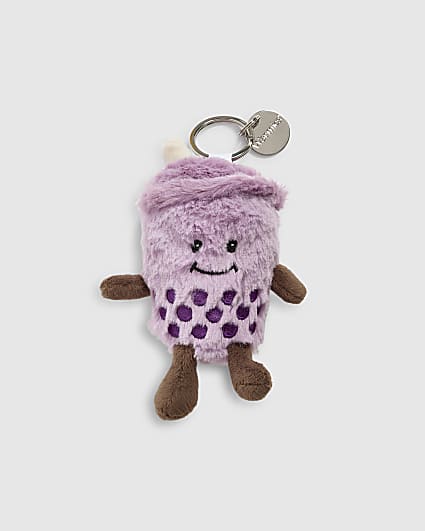 Purple Boba Keychain