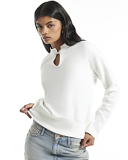 Cream Cosy Long Sleeve Sweatshirt