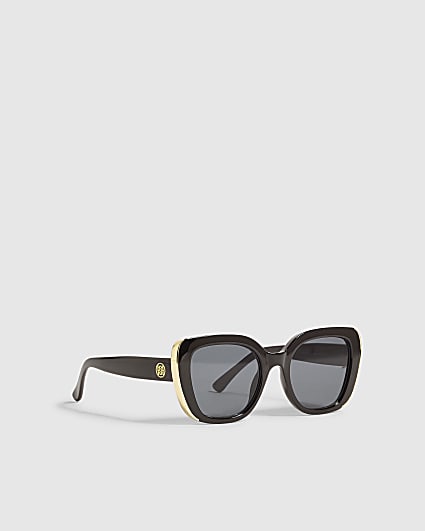 Black Oversized Cateye Sunglasses