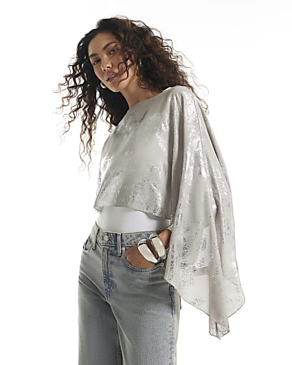 Silver Asymmetric Cape