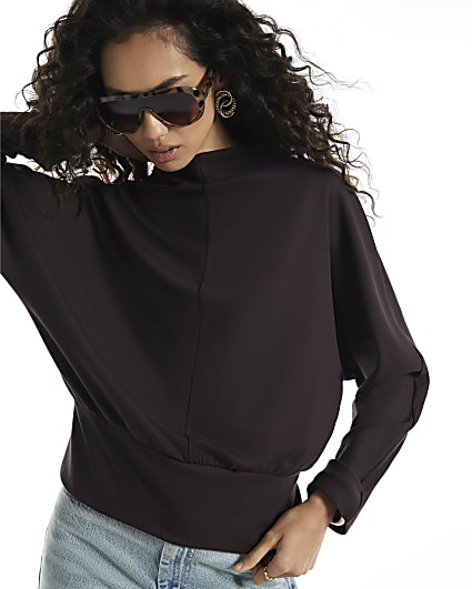 Brown Premium Banded Hem Sweatshirt