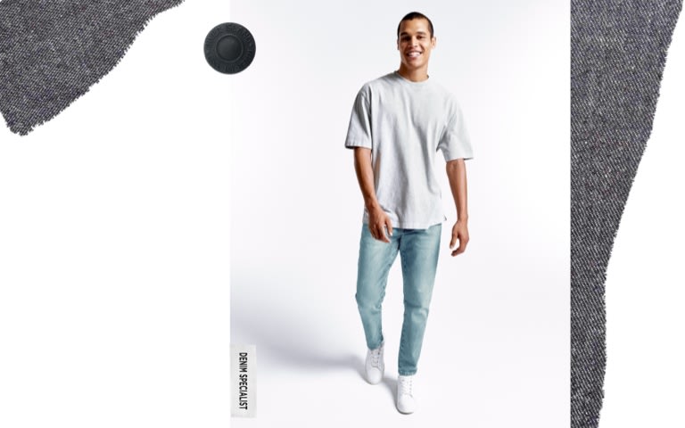 Light Rose Trinidad Tapered Jeans