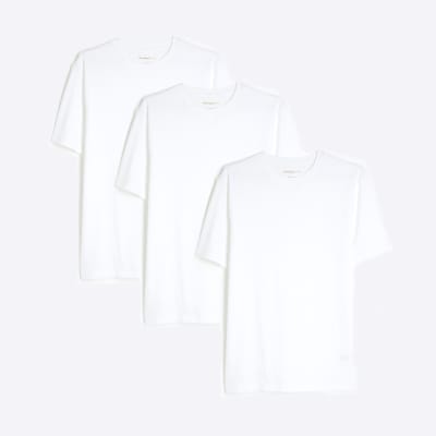 Plain white t shirt river island best sale