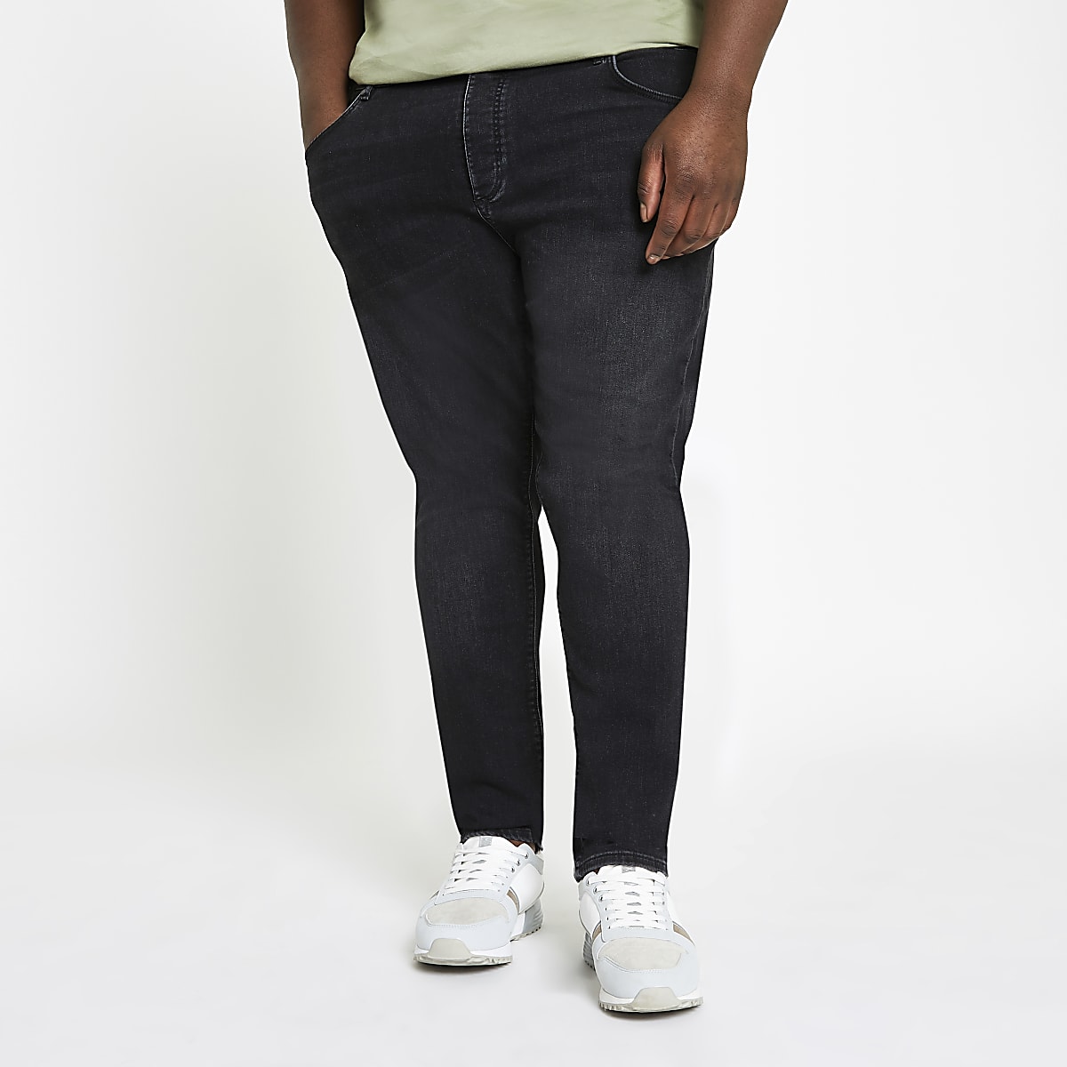 Big and Tall black Sid skinny jeans - Skinny Jeans - Jeans - men